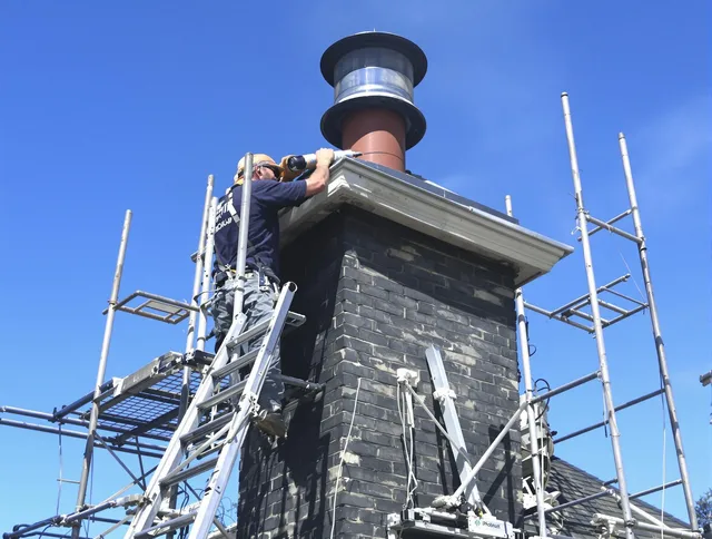 Sturdy chimney crown finished by Southborough Chimney Sweep in Southborough, MA