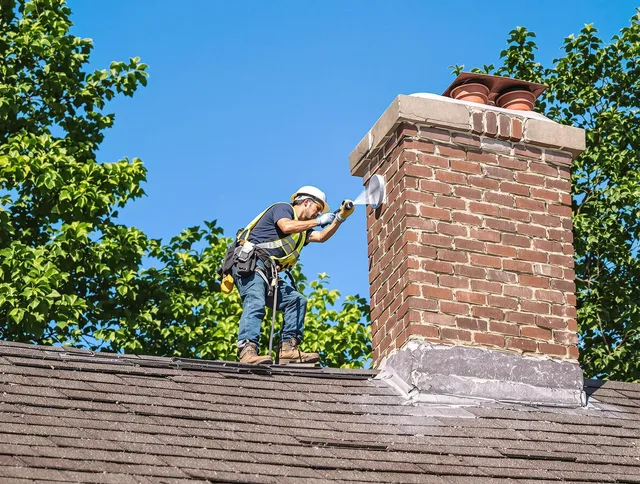 Southborough Chimney Sweep performing an inspection with advanced tools in Southborough, MA
