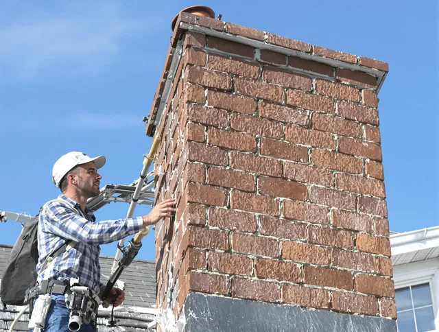 Brickwork for a chimney rebuild by Southborough Chimney Sweep in Southborough, MA