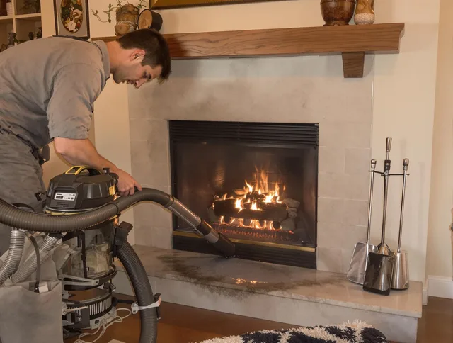 Routine fireplace upkeep by Southborough Chimney Sweep in Southborough, MA