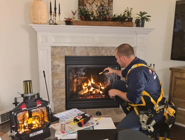 Safety-focused fireplace inspection by Southborough Chimney Sweep in Southborough, MA