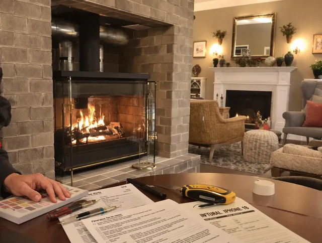 Southborough Chimney Sweep verifying fireplace safety measures in Southborough, MA