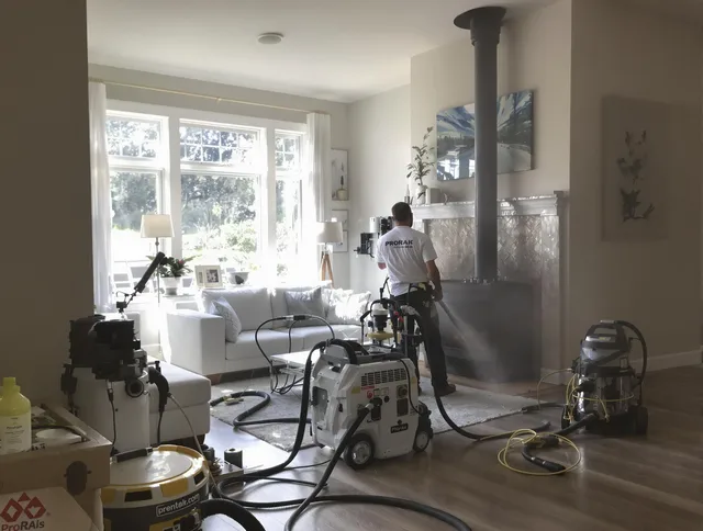 Soot removal service by Southborough Chimney Sweep for a fireplace in Southborough, MA